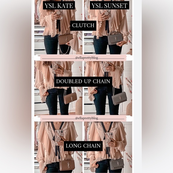 Yves Saint Laurent Sunset grained crossbody bag - Picture 15 of 15